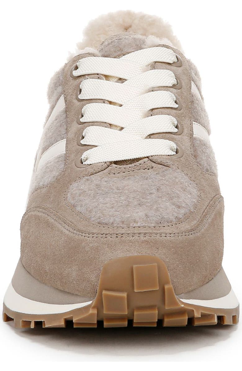 Veronica Beard Valentina Genuine Shearling Lined Sneaker, Alternate, color, Cobblestone