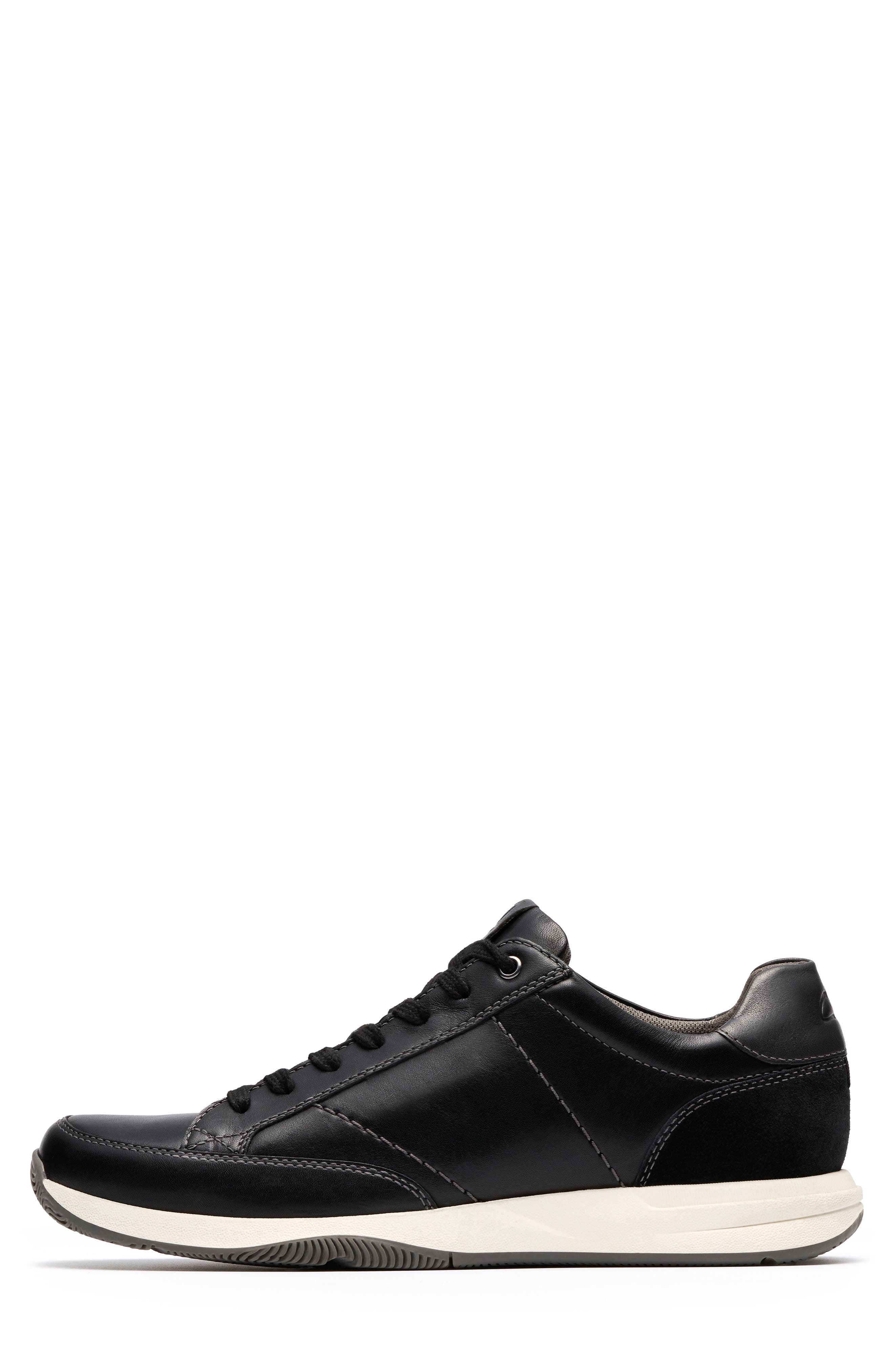 Clarks<sup>®</sup> Townsview Sport Sneaker, Alternate, color, Black Leather