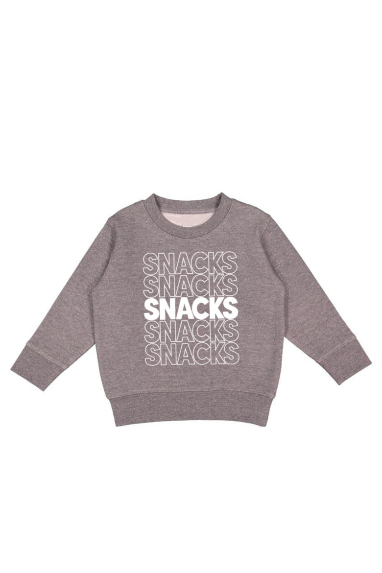 Kids' Snacks Sweatshirt, Main, color, Grey