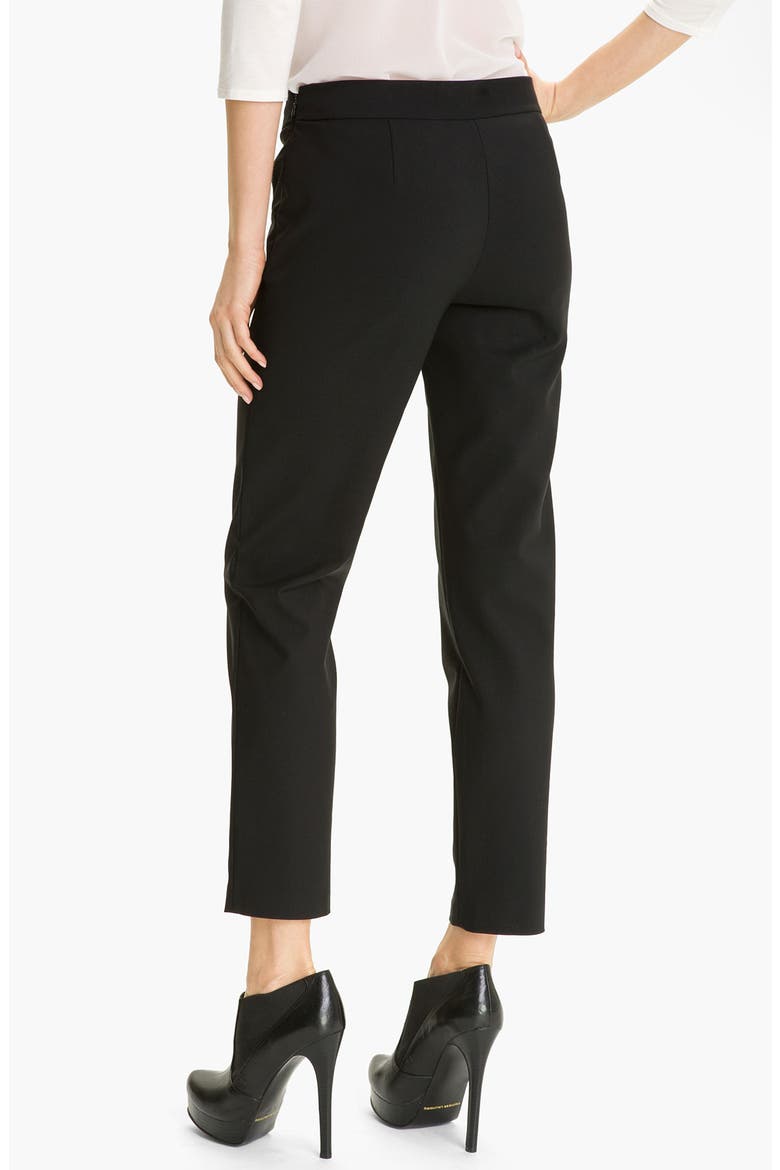 'Chloe' Cigarette Pants, Alternate, color, BLACK
