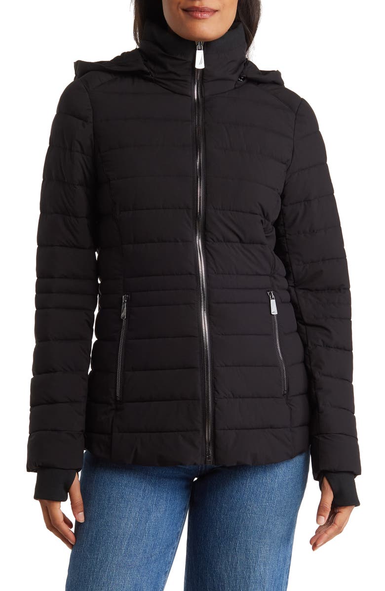 Nautica Water Resistant Packable Stretch Puffer Jacket, Main, color, 