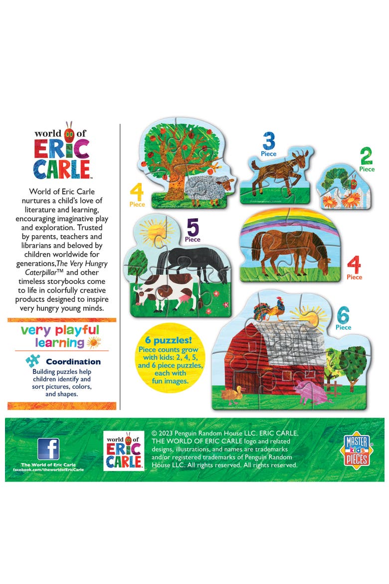 Eric Carle - Farm 6-Pack Mini Puzzles, Alternate, color, Multicolor