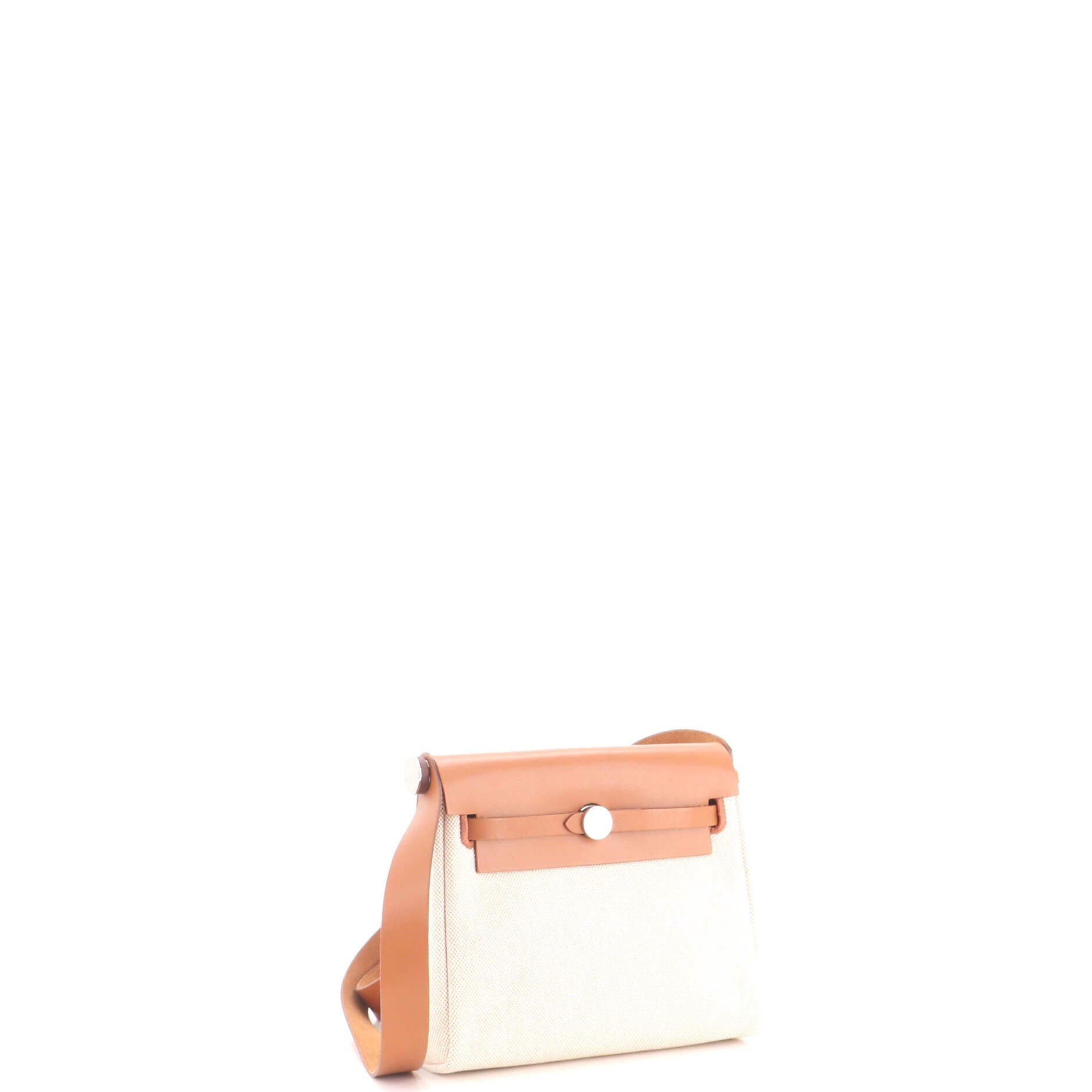 Herbag Zip Toile and Leather 20, Alternate, color, White