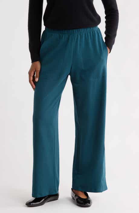Slit Hem Straight Leg Pants