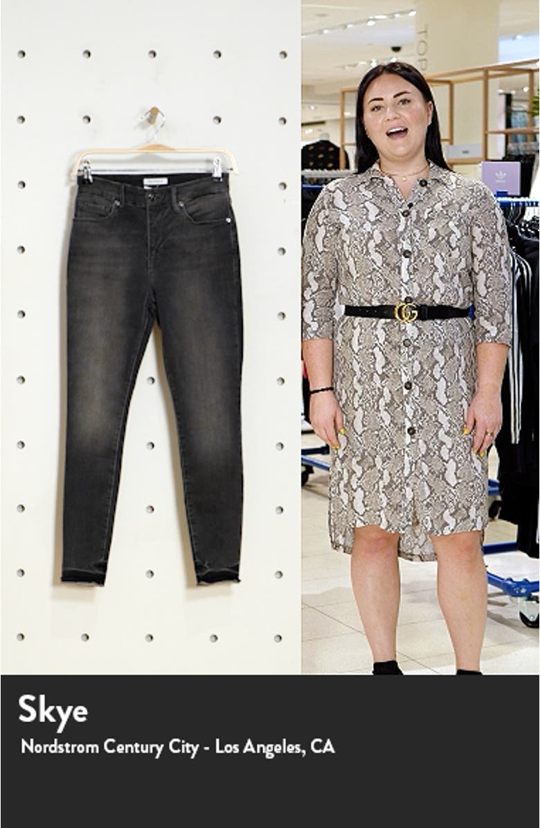 Good Legs Raw Hem Crop Skinny Jeans, sales video thumbnail