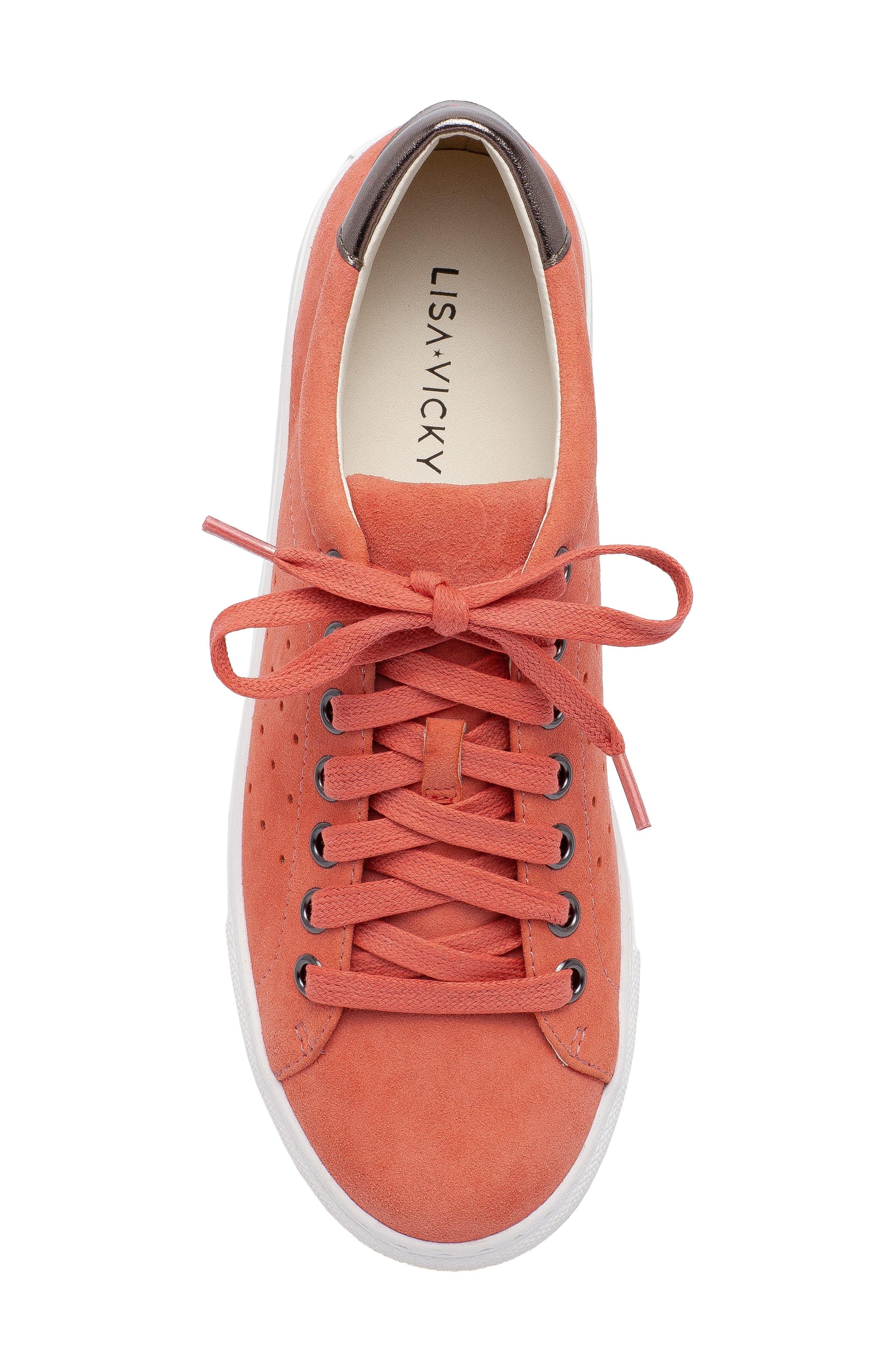 Bright Sneaker, Alternate, color, CORAL SUEDE