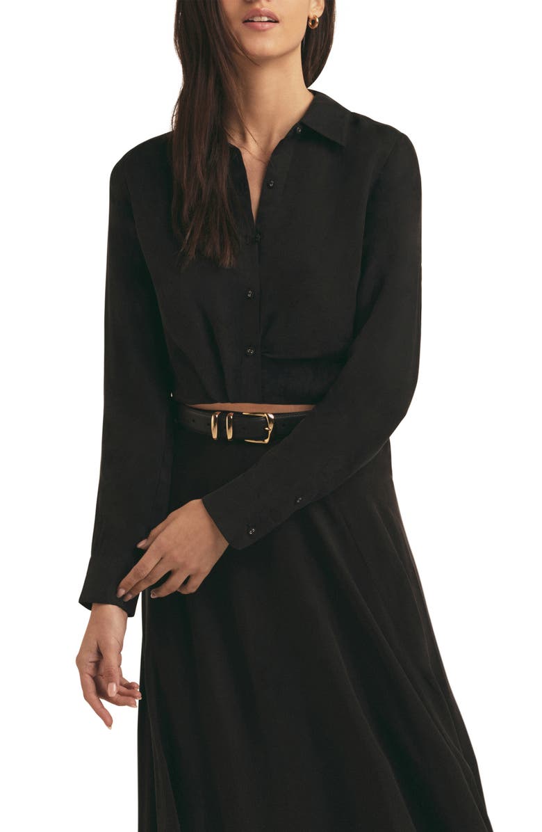 Favorite Daughter Crop Shirt, Main, color, 