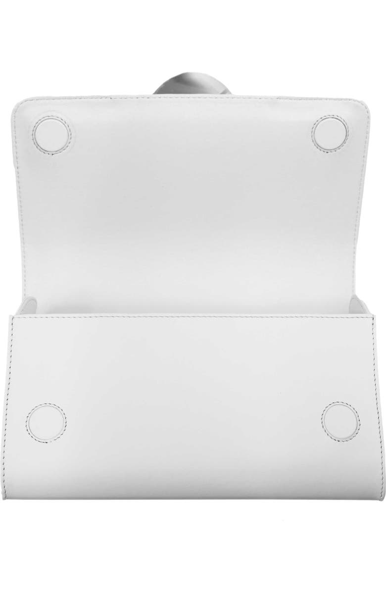 PERRIN PARIS Le Disque Clutch Strass, Alternate, color, White / Strass