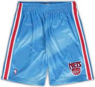 Mitchell & Ness Men's Mitchell & Ness Blue New Jersey Nets Big & Tall Hardwood Classics Team Swingman Shorts