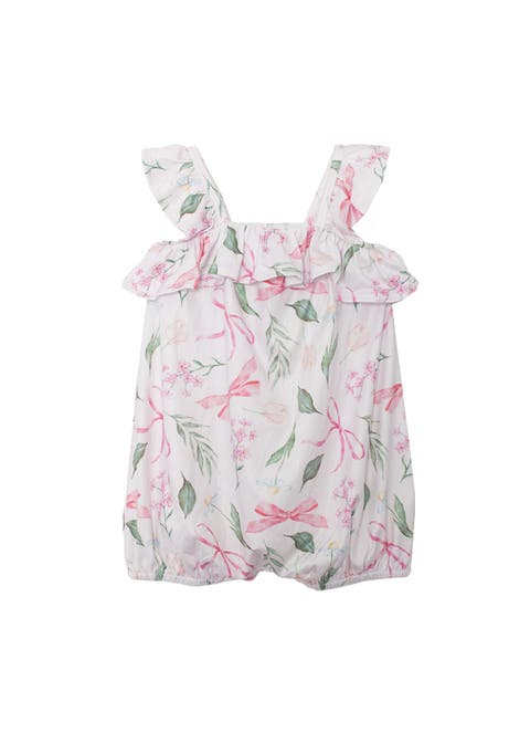Rosie Ribbons Ruffled Tank Romper (Baby)