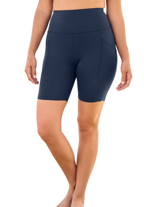 High-Waist No-Slip Swim Bike Short