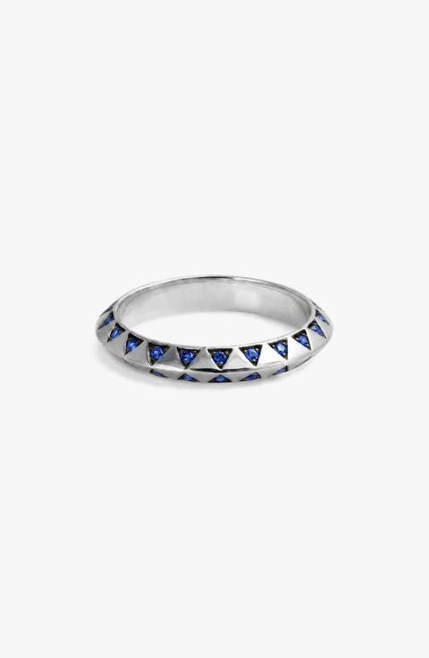 Aura Sterling Silver Crystal Ring