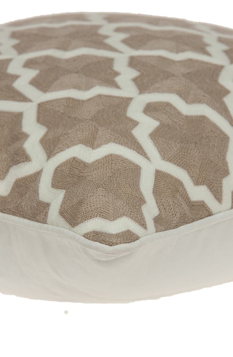 PARKLAND COLLECTION Canita Transitional Pillow - 20" x 20" - Beige, Alternate, color, Beige