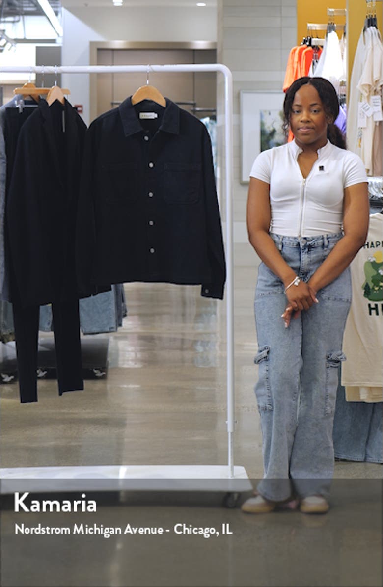 Textured Terry Double Pocket Overshirt, sales video thumbnail