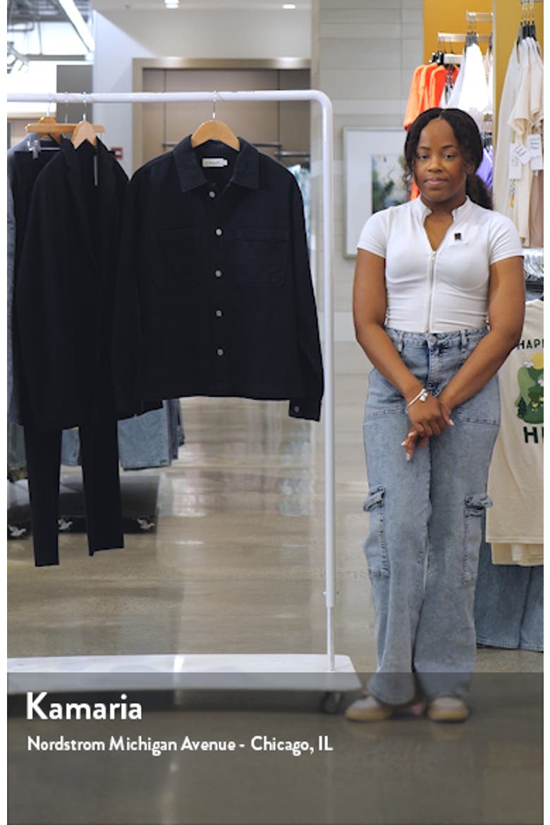 Textured Terry Double Pocket Overshirt video