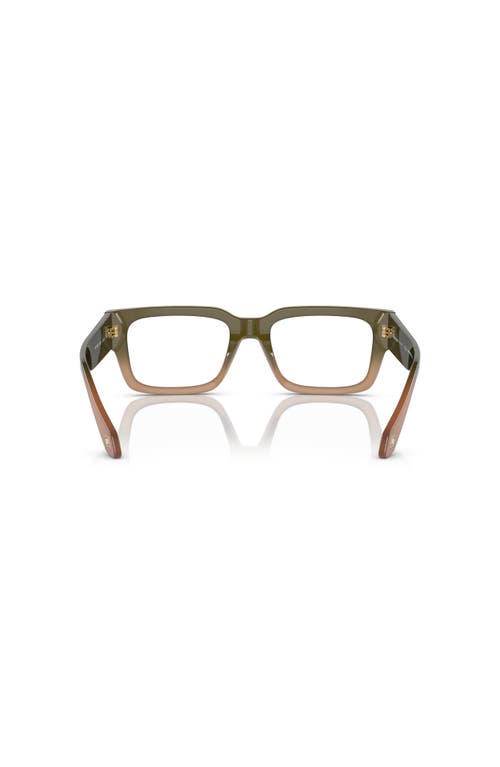 Giorgio Armani 51mm Rectangle Optical Glasses In Green