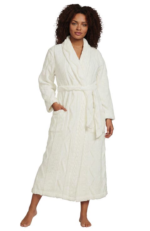Cozy Plush Long Wrap Robe