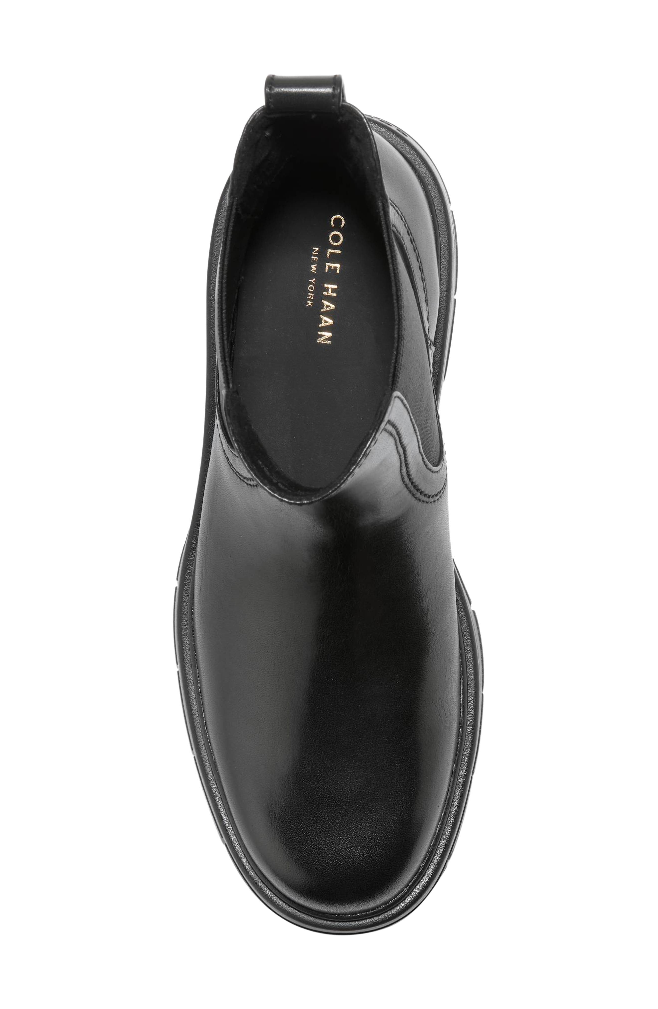 Grand Flex Fenella Waterproof Chelsea Boot, Alternate, color, BLACK LEATHER WP