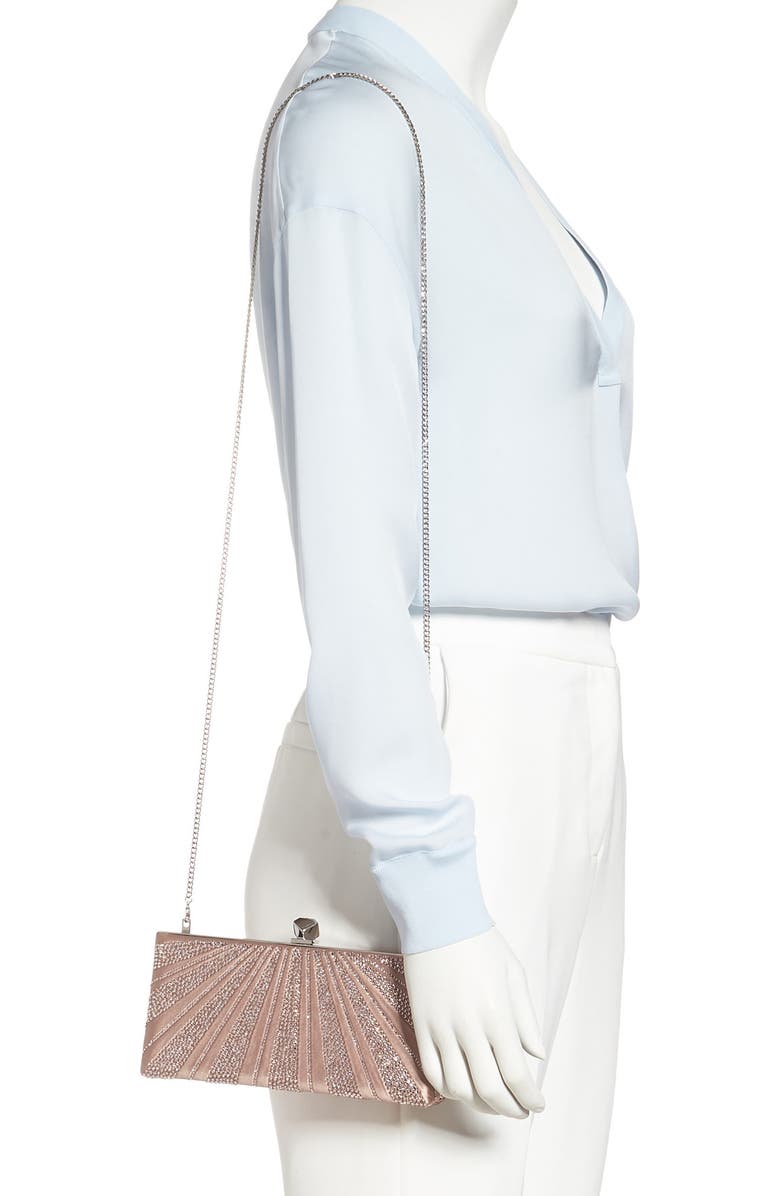 Jimmy Choo Celeste Crystal Hotfix Clutch, Alternate, color,