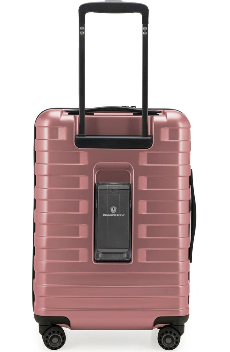 TRAVELERS CHOICE Traveler's Choice Millennial 21" Hardside Carry-On Spinner Luggage, Alternate, color,