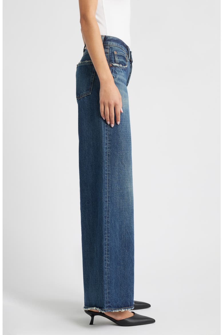 McDavid Baggy High Waist Superwide Leg Jeans, Alternate, color, DARK BLUE