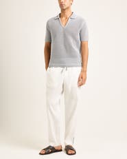 Orlebar Brown Batten Crochet Polo Shirt