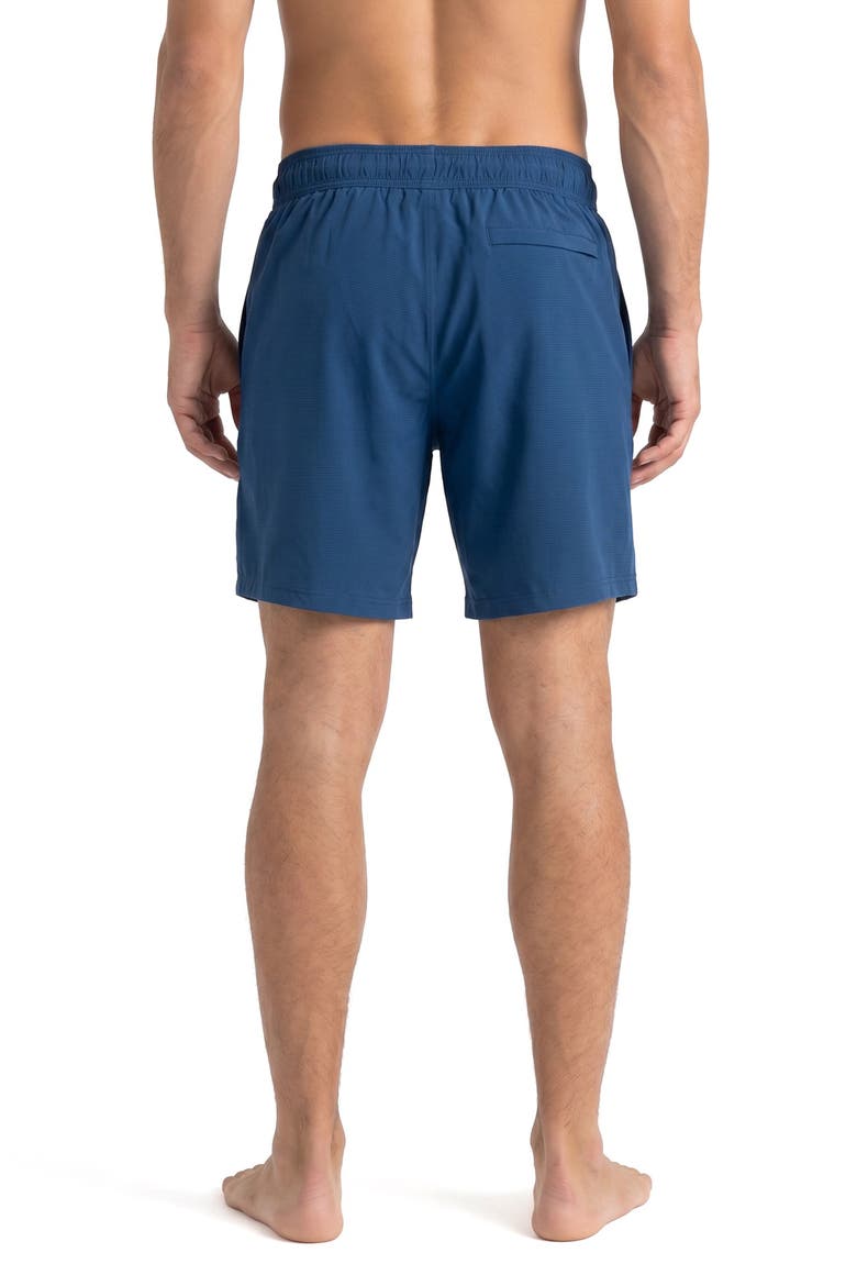 Ripstop Texture Volley Swim Shorts, Alternate, color, ABYSS