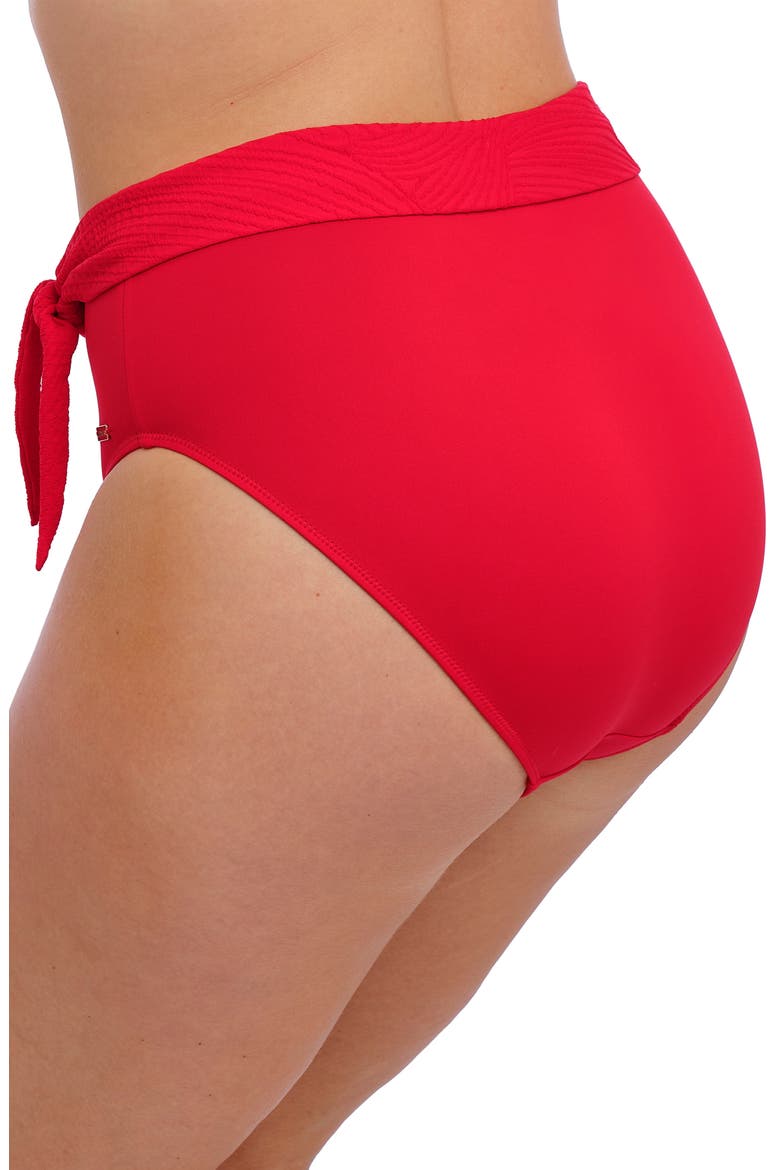 Ottawa High Waist Bikini Bottoms, Alternate, color, RADIANT RED