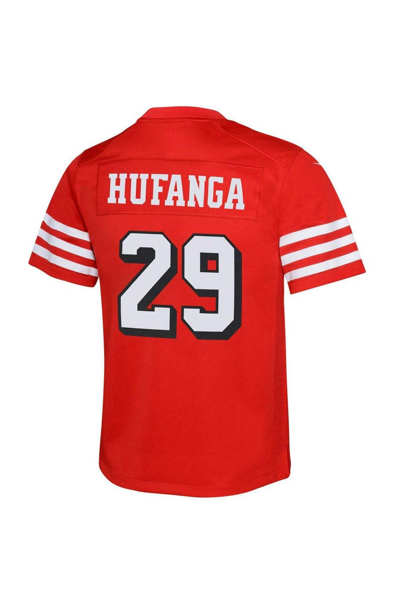 Nike Youth Nike Talanoa Hufanga Scarlet San Francisco 49ers Game Jersey, Alternate, color, 