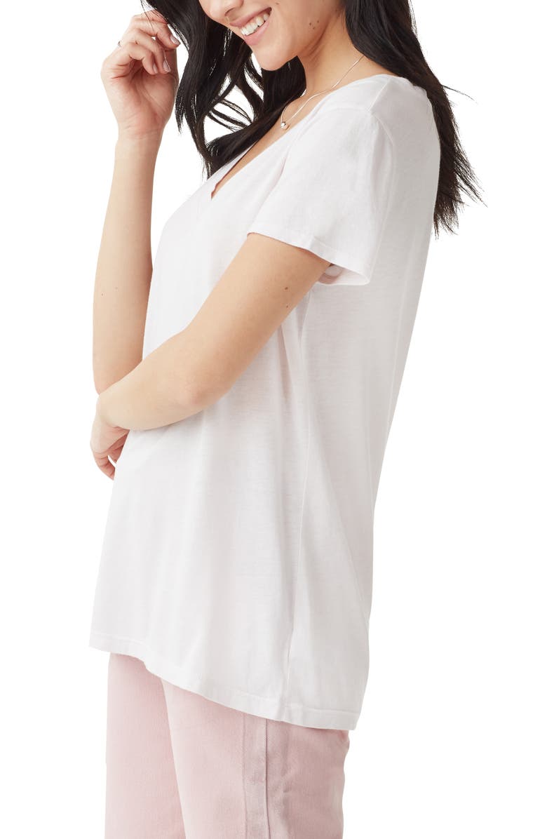 Splendid Kate V-Neck T-Shirt, Alternate, color, White