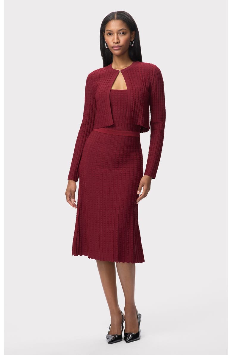 Herve Leger The Georgina Cardigan, Alternate, color, Redrock