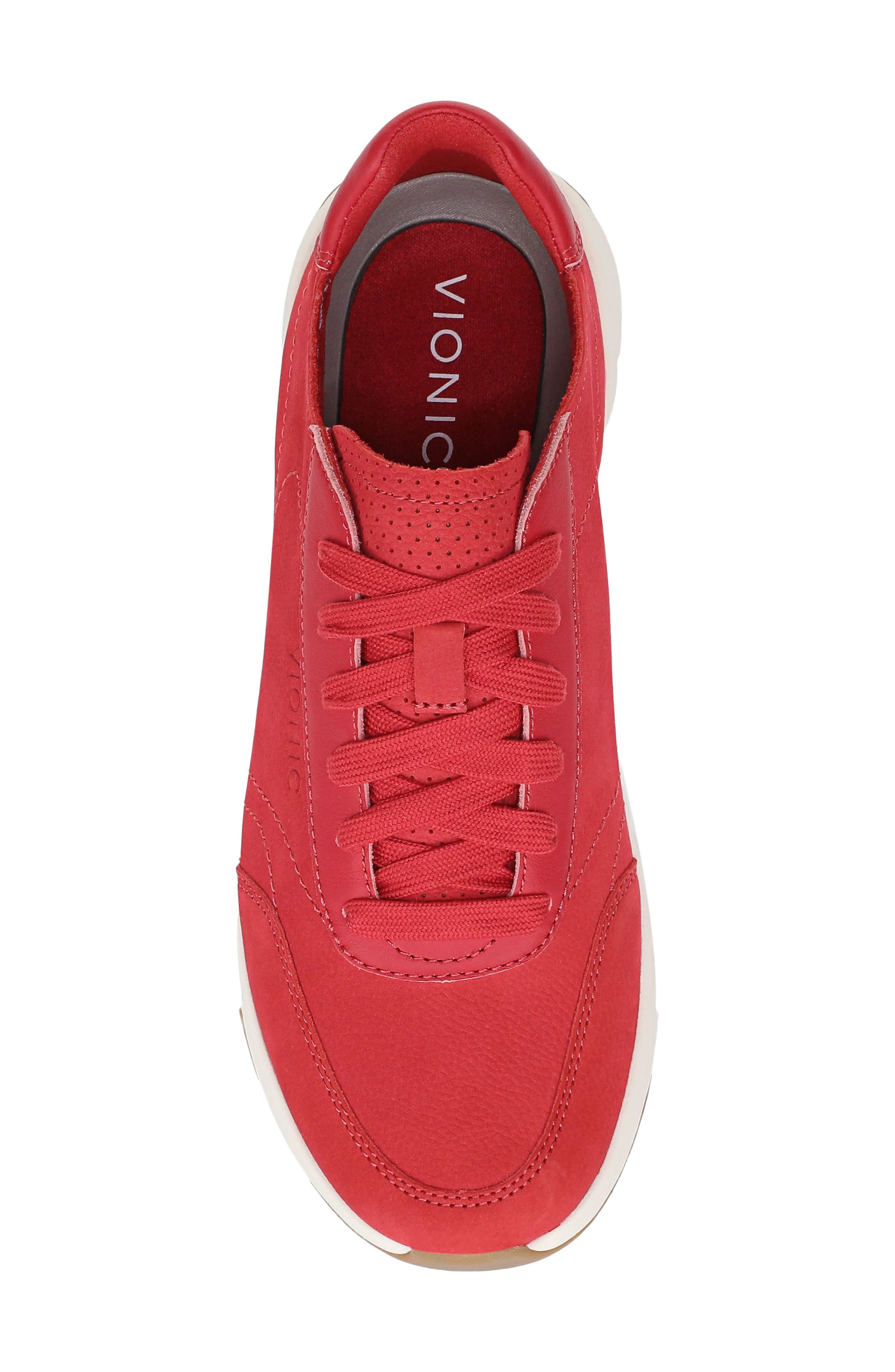 Uptown Nubuck Sneaker, Alternate, color, VARSITY RED NUBUCK