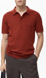 MANGO Band Collar Button-Up Shirt
