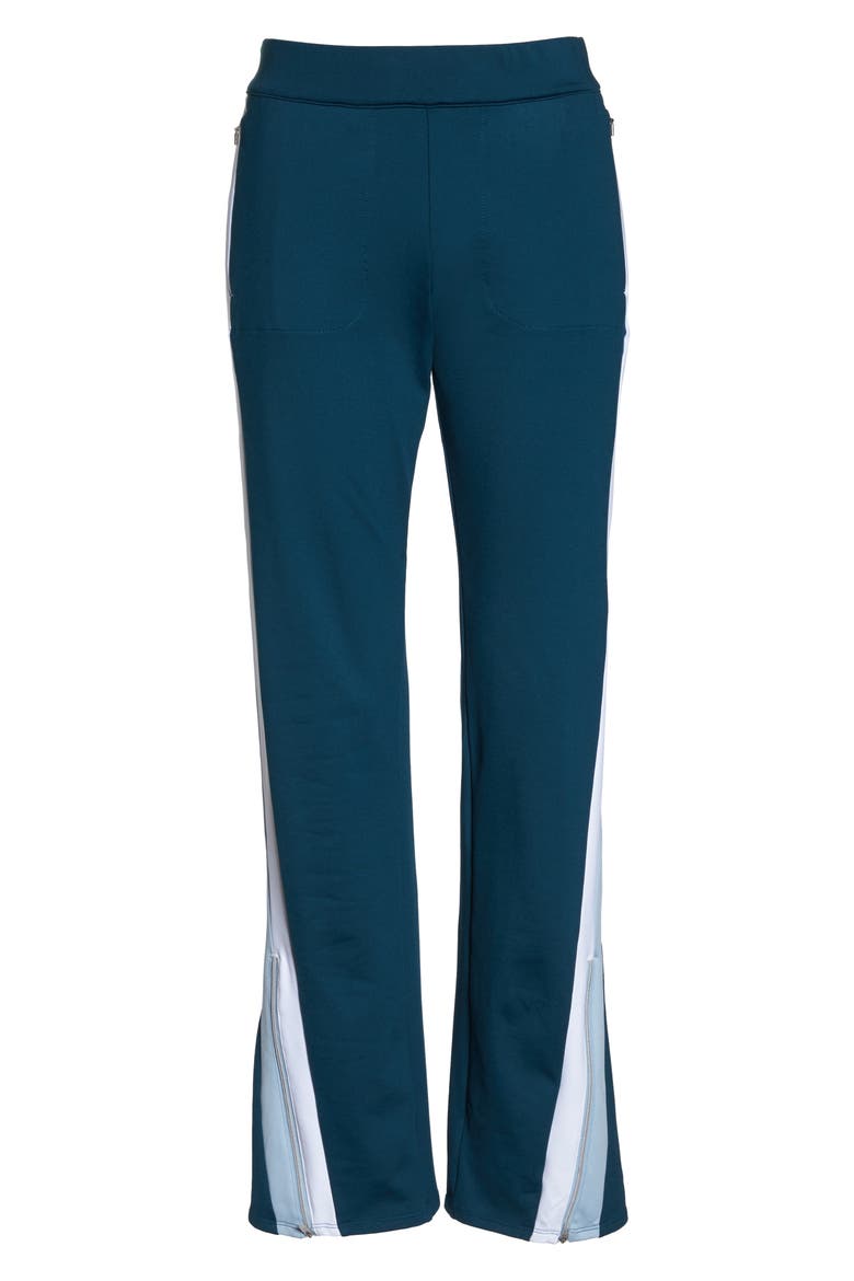 City Side Track Pants, Alternate, color, TEAL ABYSS