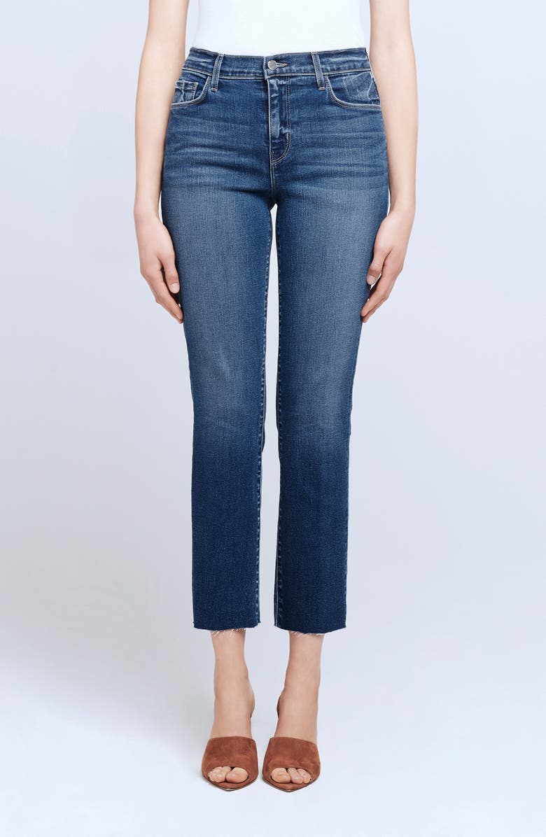 L'AGENCE Sada High Waist Crop Slim Jean, Main, color,