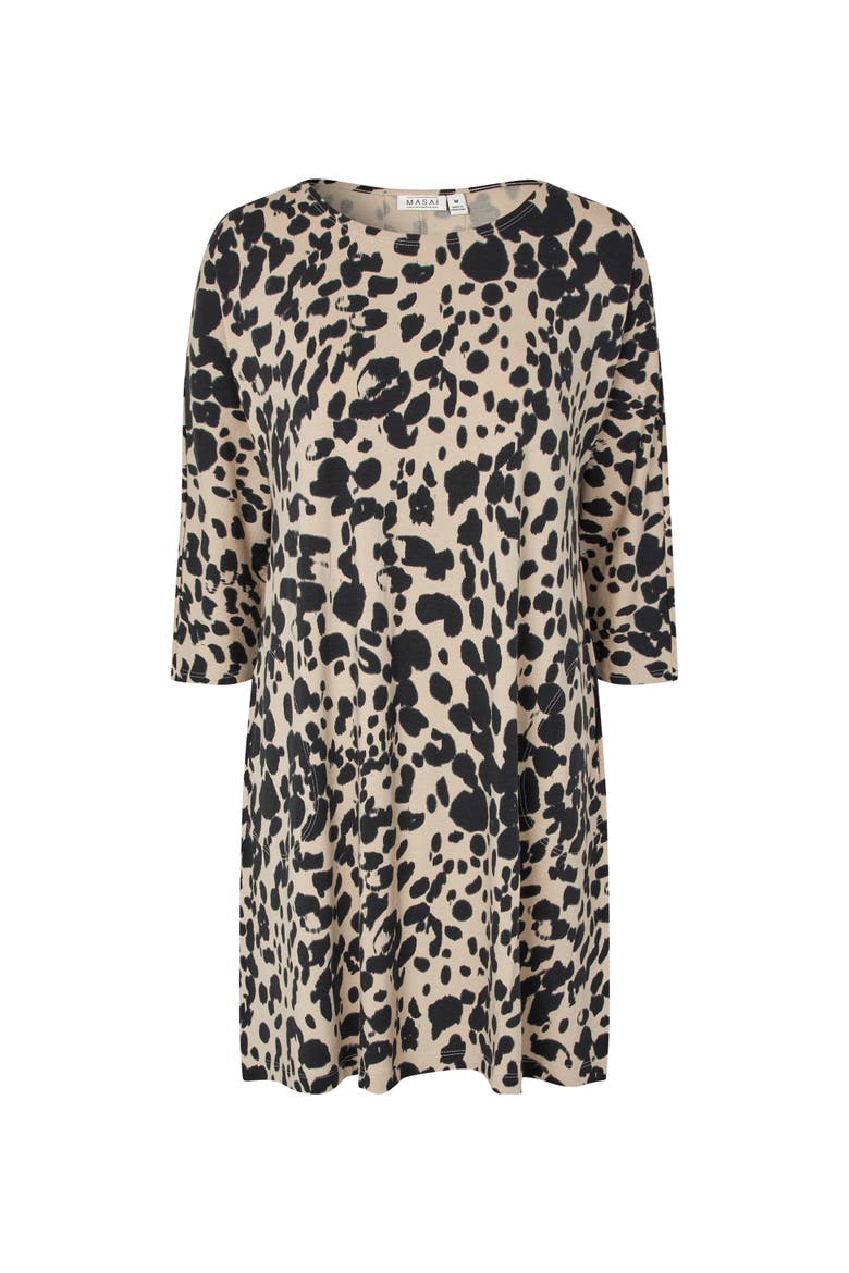 Gertine Printed Tunic, Alternate, color, Oxford Tan