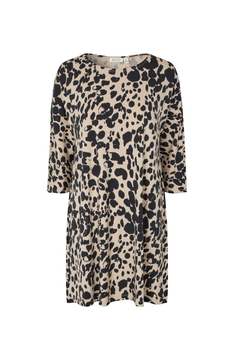 Masai Copenhagen Gertine Printed Tunic, Alternate, color, Oxford Tan