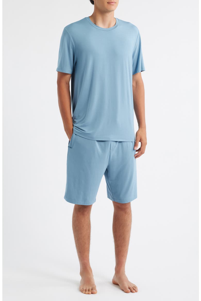 Cooling Short Pajamas, Main, color, BLUE POND