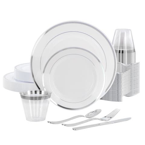 Disposable Plastic Dinnerware Party Set