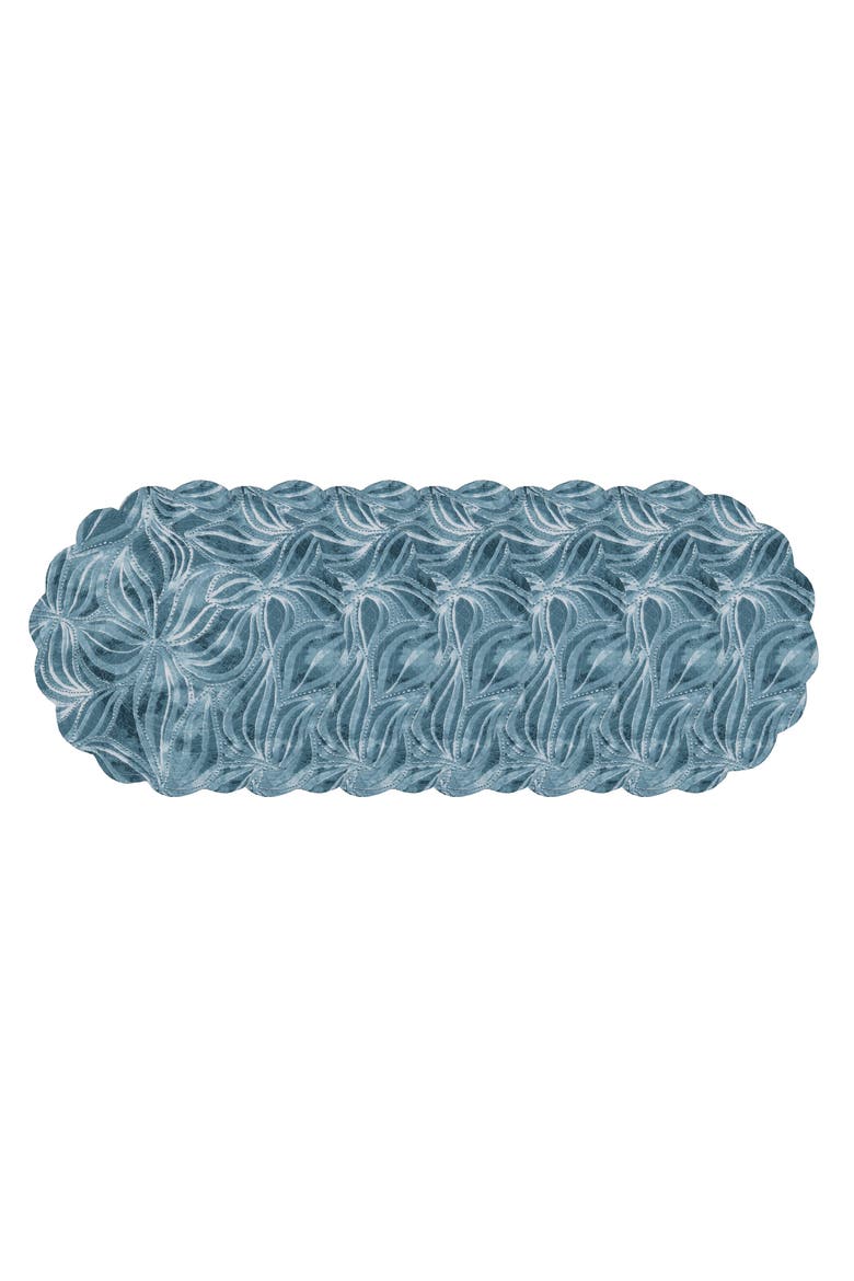 Azzurra Marine Coastal Reversible Round Set of 6 Placemats 17", Main, color, White