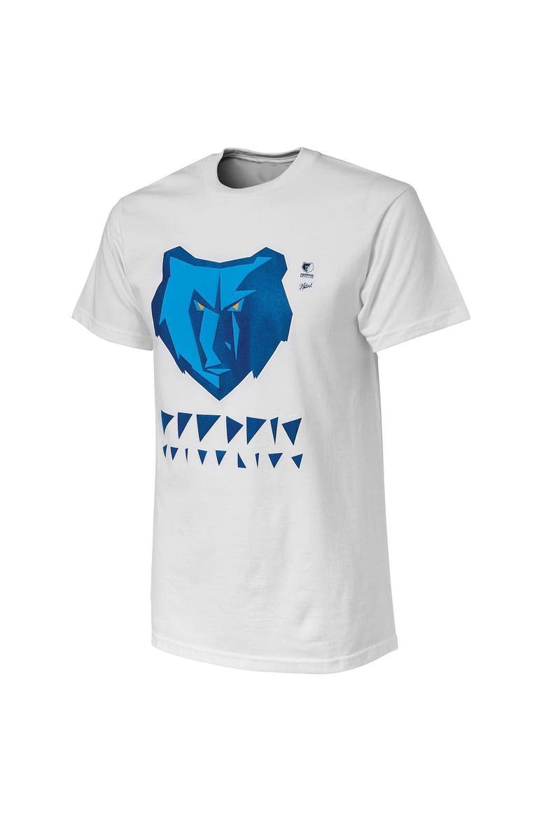 Men's NBA x Naturel White Memphis Grizzlies No Caller ID T-Shirt, Alternate, color, White