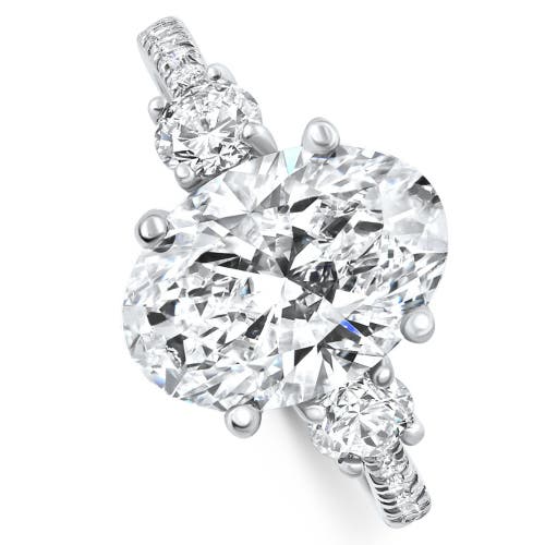 Bliss Diamond Certified 3 1/4ct Oval Diamond Engagement Ring 14k Gold Lab Grown In 14k Yellow Gold