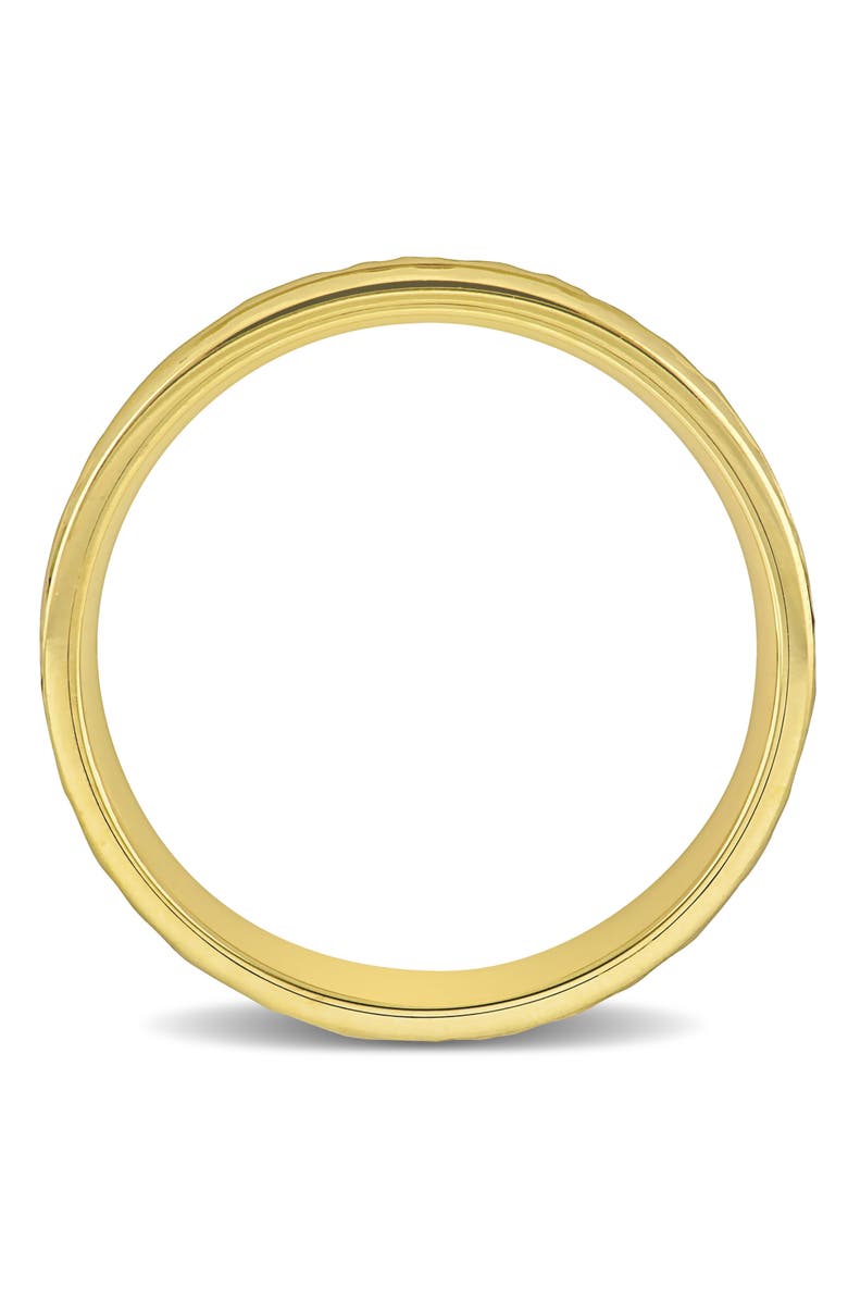Julianna B. Men's Split Hammered Finish Wedding Band 14k, Alternate, color, 14K Gold