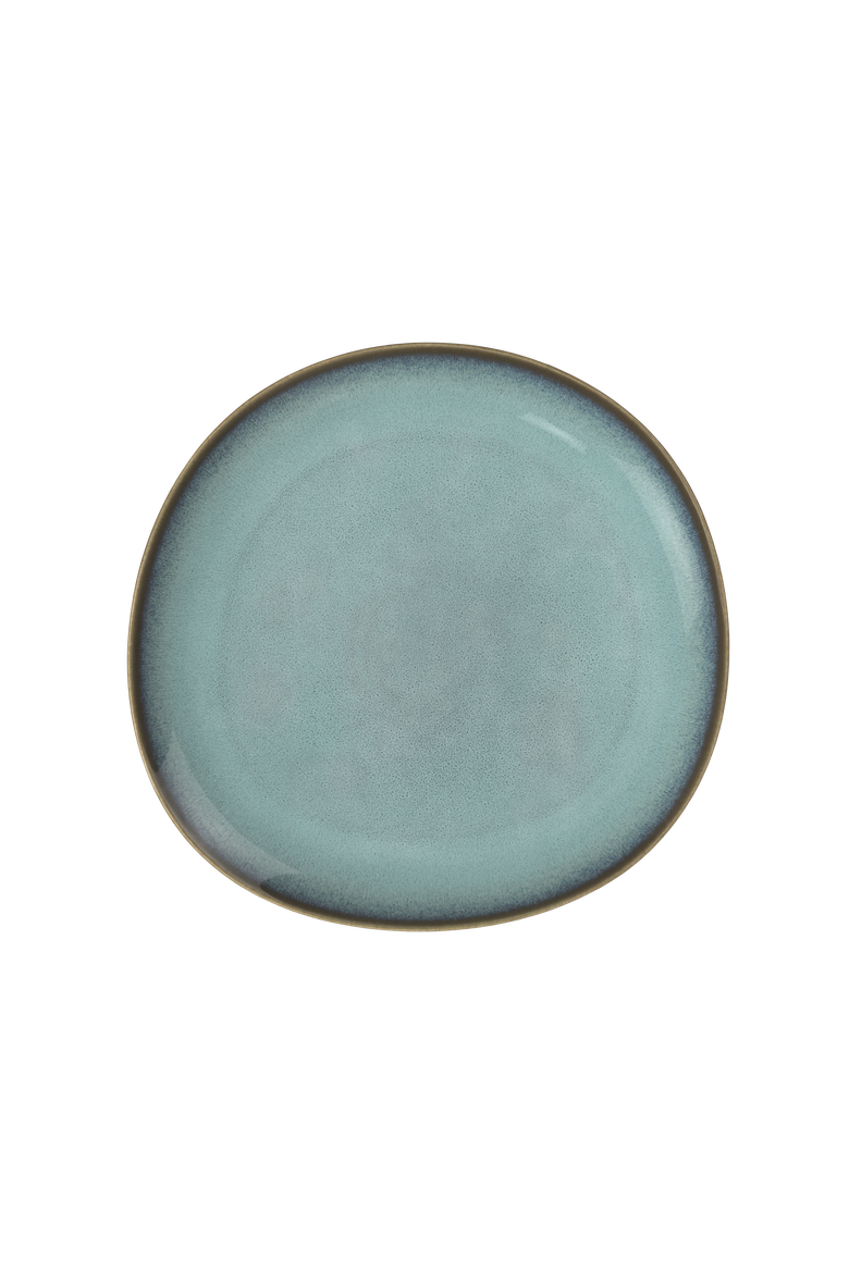 Lave Glace Serving Platter, Main, color, Blue Green