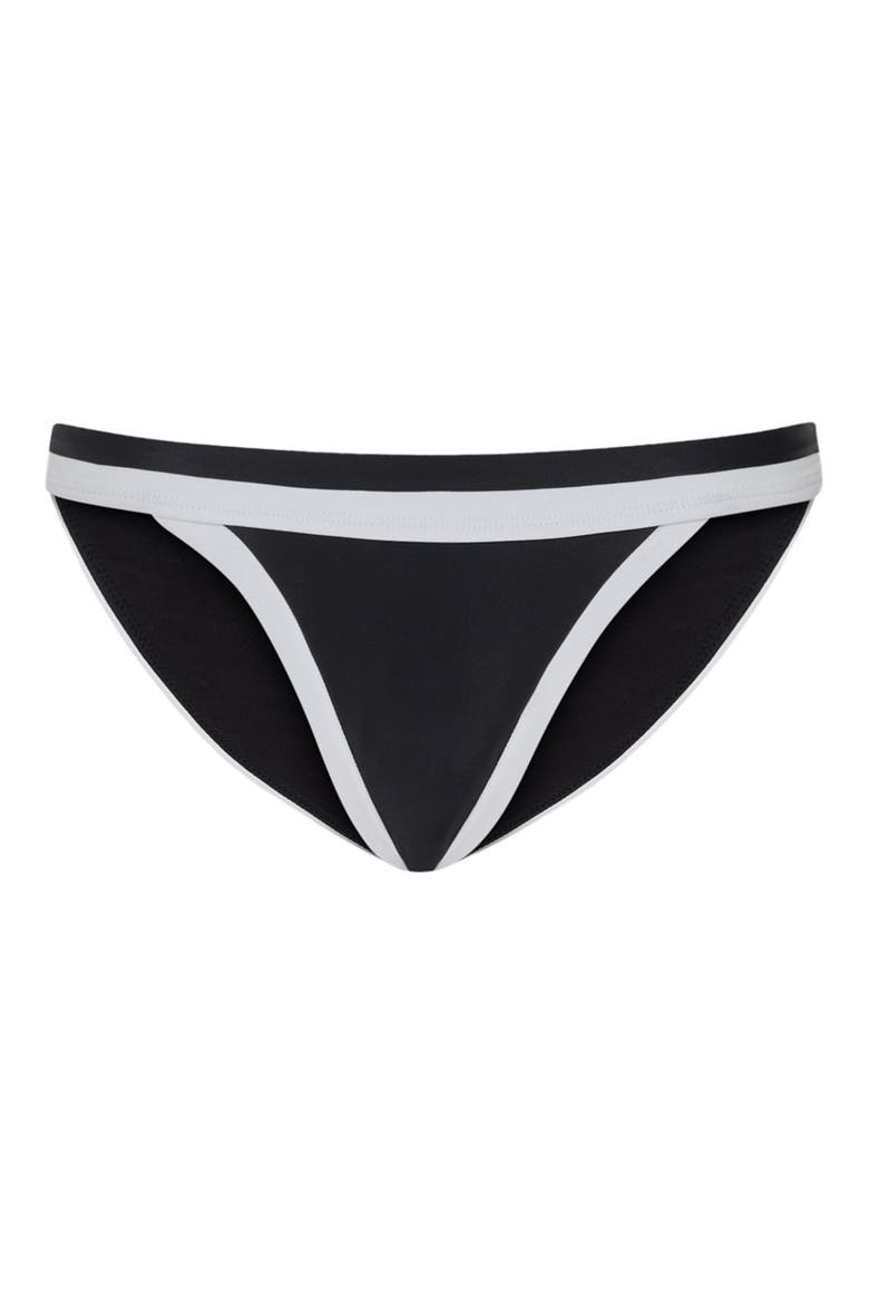 Positano Colorblock Hipster Bikini Bottoms, Alternate, color, BLACK MULTI