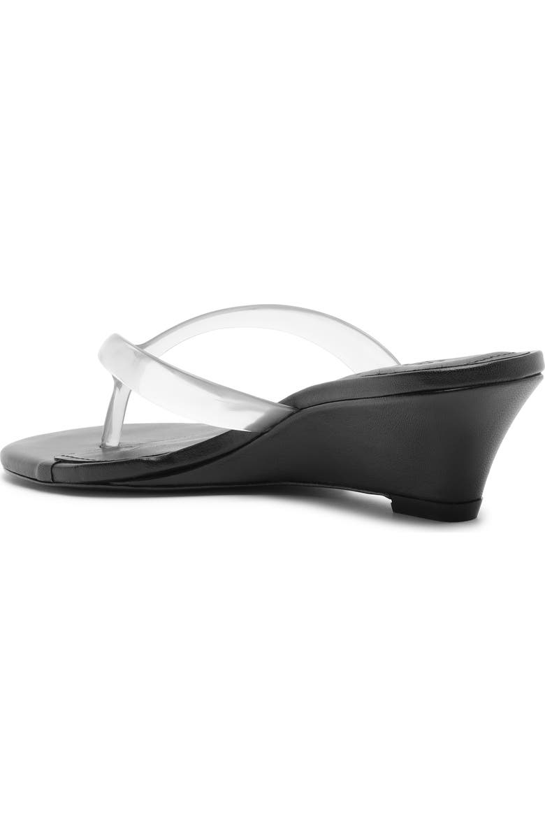 Schutz Roslyn Wedge Sandal, Alternate, color, Black