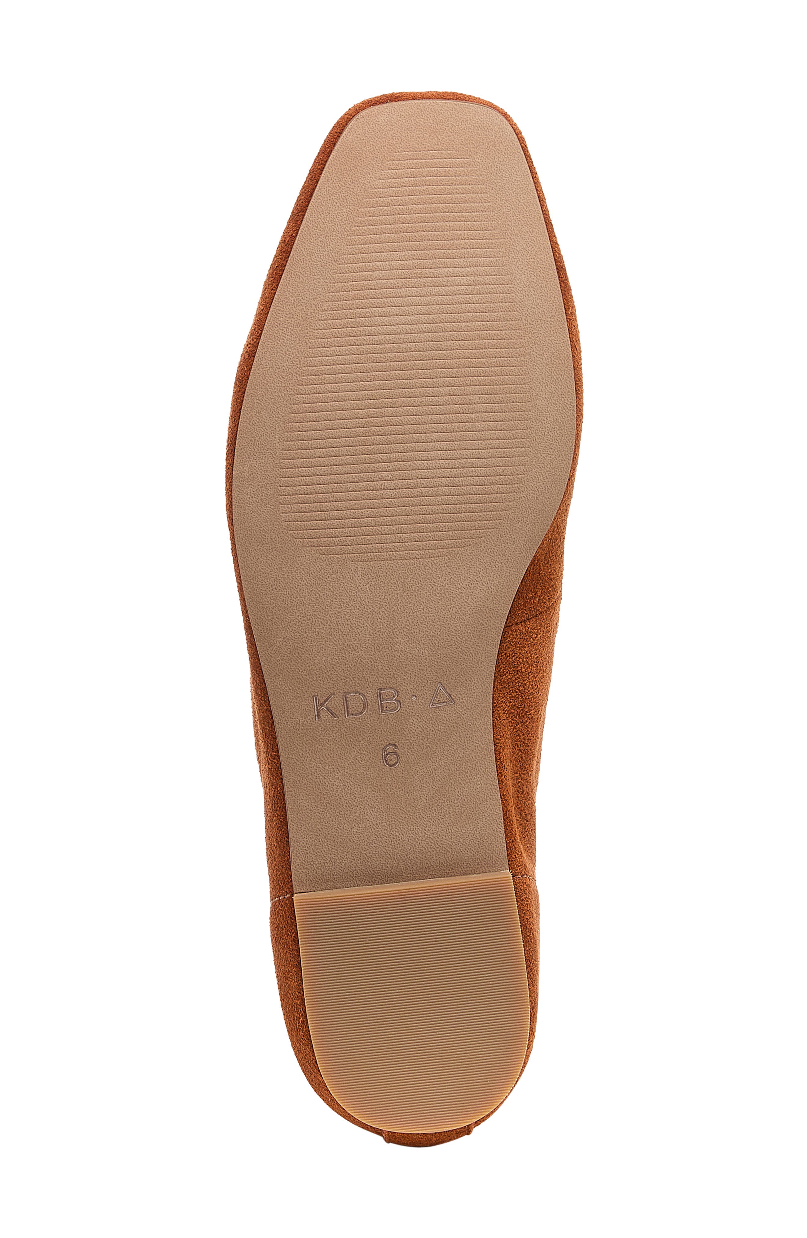 Kelsi Dagger Brooklyn Finley Square Toe Flat, Alternate, color, Caramel