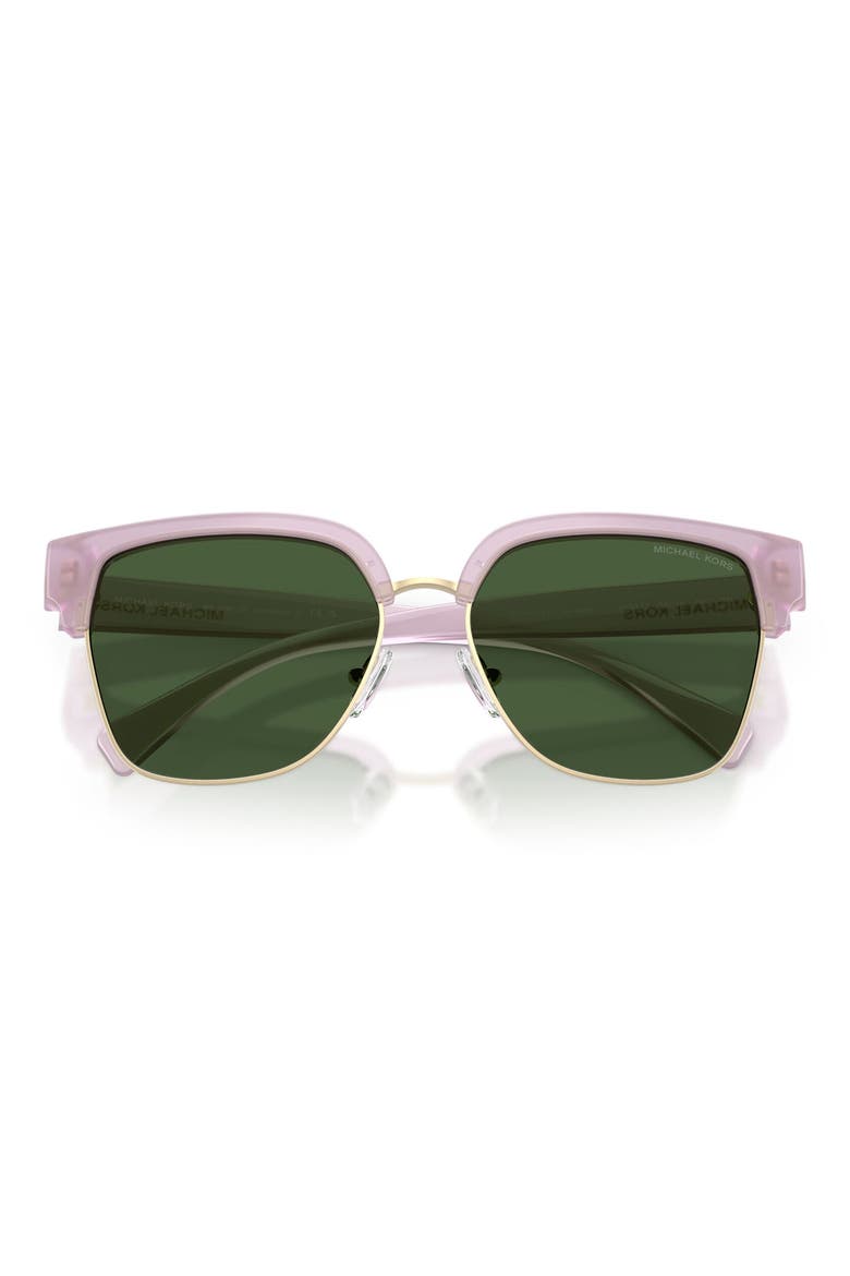 St. Eustatius 56mm Square Sunglasses, Alternate, color, WISTERIA / GREEN