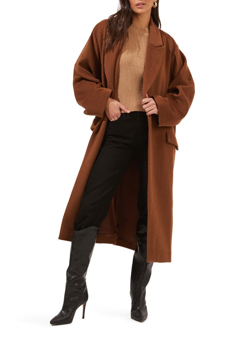 ASTR the Label Sonoma Long Wool Blend Coat, Main, color,