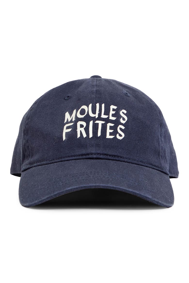 Moules Frites Baseball Cap, Main, color, NAVY
